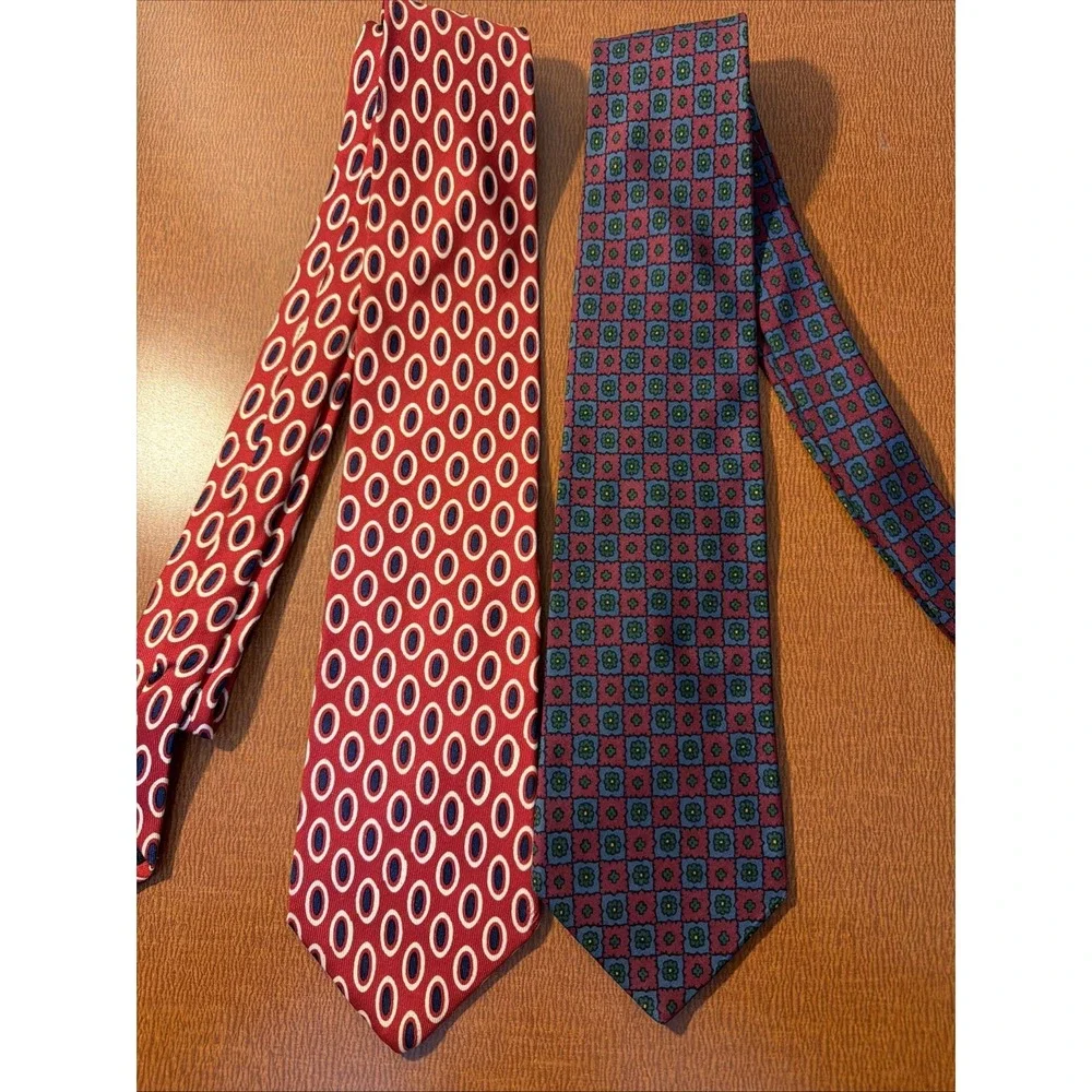Brooks Brothers‎ Ties. Mens Made In USA Lot of 2 Pure Silk 58